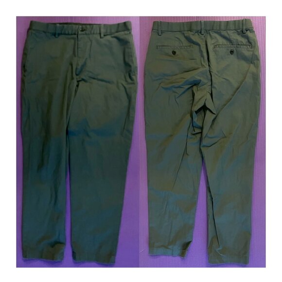 Like New Uniqlo Olive Cotton Drawstring Pants - Picture 1 of 1